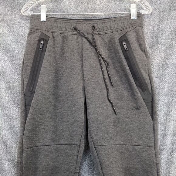 American Eagle Men's Jogger Pants Gray XS Drawstring Waist Zipped Pocket Tapered - Picture 3 of 14